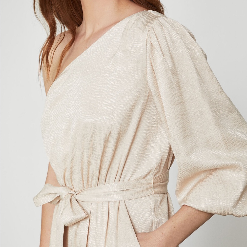 NWT BCBGMAXAZRIA Puff Sleeve Jumpsuit $278 - Picture 10 of 15